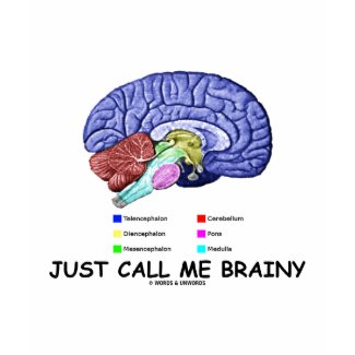 Just Call Me Brainy (Anatomical Brain Attitude) shirt
