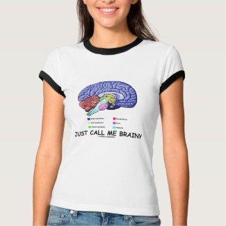 Just Call Me Brainy (Anatomical Brain Attitude) shirt