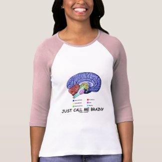 Just Call Me Brainy (Anatomical Brain Attitude) shirt