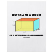 Just Call Me Cuboid Or Rectangular Parallelepiped flyers by wordsunwords Just Call Me Cuboid Or Rectangular Parallelepiped flyers