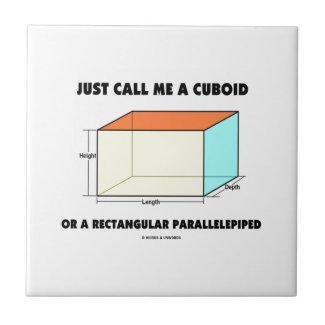 Just Call Me Cuboid Or Rectangular Parallelepiped Tiles