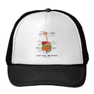 Just Call Me Gutsy (Digestive System Humor) Mesh Hat