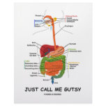 Just Call Me Gutsy (Digestive System Humor) Letterhead Template