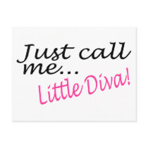 Just Call Me Little Diva postcards