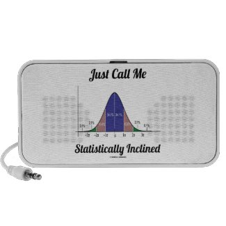 Just Call Me Statistically Inclined (Bell Curve) iPhone Speakers