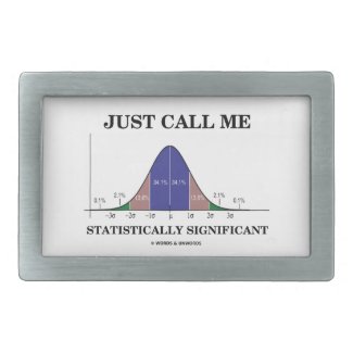 Just Call Me Statistically Significant Bell Curve Belt Buckles