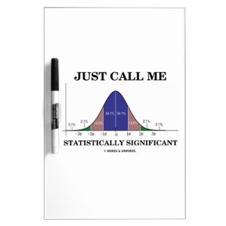 Just Call Me Statistically Significant Bell Curve Dry Erase White Board