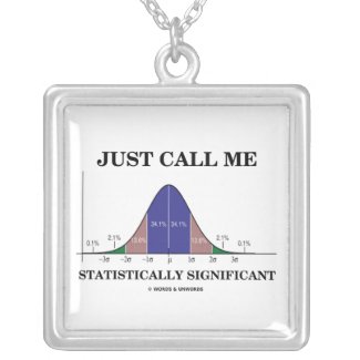 Just Call Me Statistically Significant Bell Curve Necklace