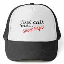 Just Call Me Super Papa Mesh Hats