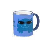 Just Chillin' Blue Cats With Sunglasses Mug
