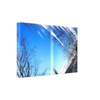 Just Chillin' Icicles Canvas wrappedcanvas