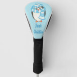 Just Chillin Penguin Golf Club Cover Golf Head Cover