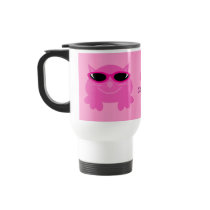 Just Chillin' Pink Cats With Sunglasses Coffee Mugs
