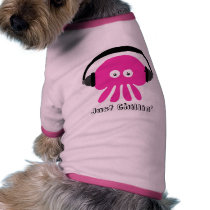 Just Chillin' Pink Jellyfish With Headphones Pet Clothes