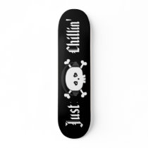 Just Chillin' Skull With Headphones Custom Skateboard