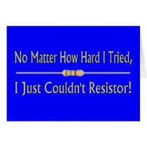 Just Couldn't Resistor cards