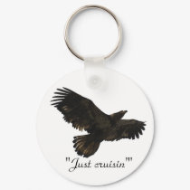 "Just cruisin' Eagle Spirit" Key-chain keychains by HANDPRINTS "Just cruisin' Eagle Spirit" Key-chain keychains