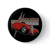 Just Cruisin Hot Rod Pinback Buttons