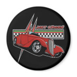 Just Cruisin Hot Rod Refrigerator Magnet
