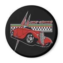 Just Cruisin Hot Rod Refrigerator Magnet