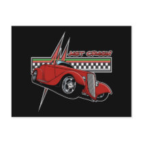 Just Cruisin Hot Rod Post Cards
