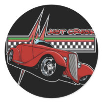 Just Cruisin Hot Rod Stickers