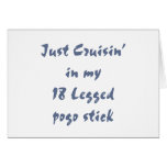 Just cruisin in my 18 legged pogo stick