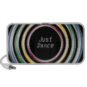 Just dance metallic color techno house music style doodle