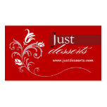 Just Desserts Cupcakes Promotional Business Card Template