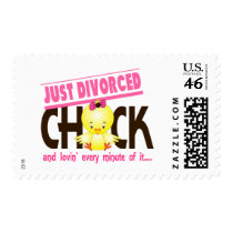 Just Divorced Chick Postage Stamp