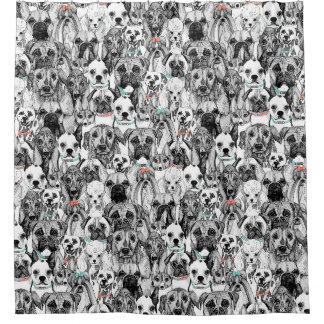 puppy shower curtain shower curtains zazzle puppy shower curtain shower curtains zazzle
