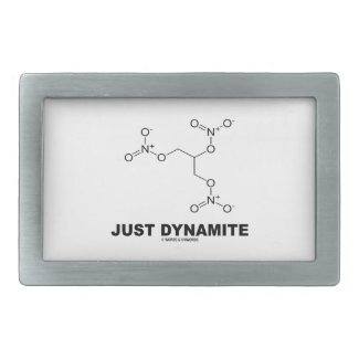 Just Dynamite (Nitroglycerin Chemical Molecule) Belt Buckle