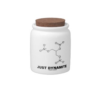 Just Dynamite (Nitroglycerin Chemical Molecule) Candy Dish