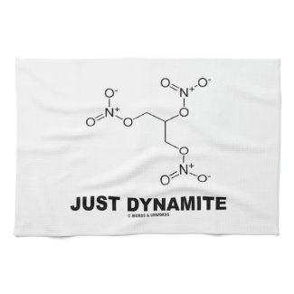Just Dynamite (Nitroglycerin Chemical Molecule) Kitchen Towels