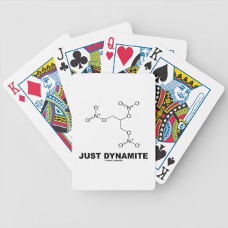 Just Dynamite (Nitroglycerin Chemical Molecule) Deck Of Cards