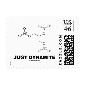 Just Dynamite (Nitroglycerin Chemical Molecule) Postage