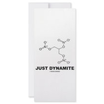Just Dynamite (Nitroglycerin Chemistry Molecule) rack cards by wordsunwords Just Dynamite (Nitroglycerin Chemistry Molecule) rack cards