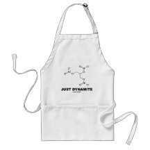 Just Dynamite (Nitroglycerin Molecule) Aprons