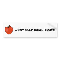 Just Eat Real Food Bumper Sticker