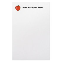 Just Eat Real Food Customized Stationery