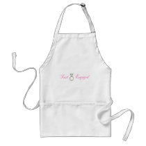 Just Engaged (Diamond Engagement Ring) Aprons