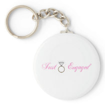Just Engaged (Diamond Engagement Ring) Key Chains
