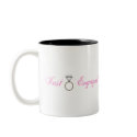 Just Engaged (Diamond Engagement Ring) mugs