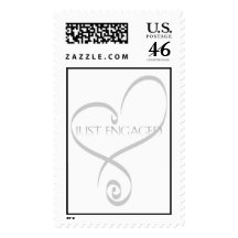 Just Engaged Postage Stamp