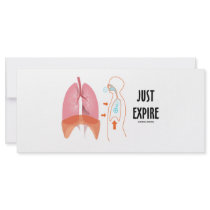 Just Expire (Health / Medicine / Anatomy Humor) rack cards by wordsunwords Just Expire (Health / Medicine / Anatomy Humor) rack cards