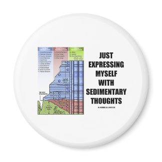 Just Expressing Myself With Sedimentary Thoughts magnet