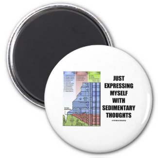 Just Expressing Myself With Sedimentary Thoughts Fridge Magnet