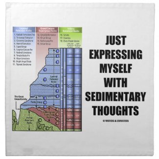 Just Expressing Myself With Sedimentary Thoughts Napkin