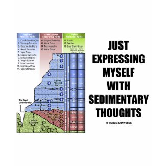 Just Expressing Myself With Sedimentary Thoughts shirt