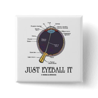 Just Eyeball It (Eye Anatomy Approximation Saying) button